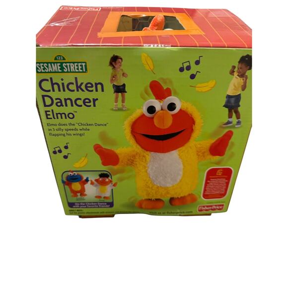 2003 Fisher Price Elmo Sesame Street Talking/Dancing Chicken Dancer BNIB SEALED - Picture 3 of 5
